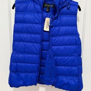NWT Forever 21 Blue Puffer Vest Size Large